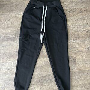 XXS Black Zamora Figs Scrubs Bottoms Pants